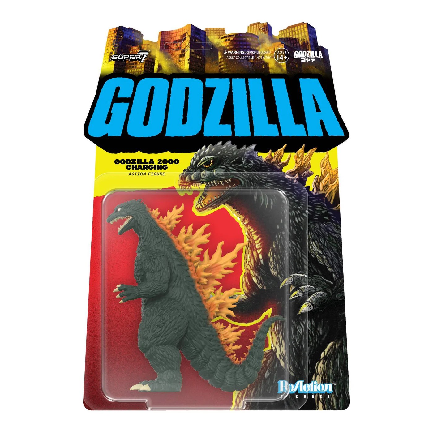 東寶哥吉拉 3.75吋復古人偶 第10波 - 2000年 哥吉拉 充能 - ReAction 3.75" Figure TOHO Godzilla Wave 10 - Godzilla 2000 (Charging)