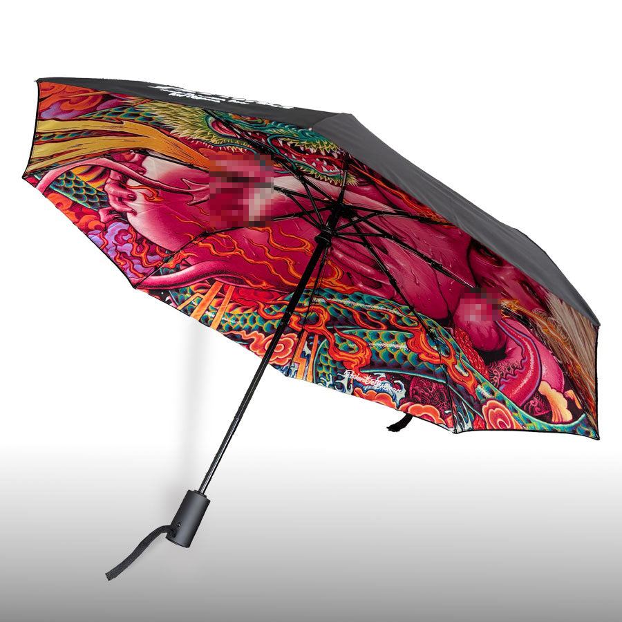 RJB 自動摺疊傘 - 大風神/大雷神/骷髏滑板女孩 - Rockin' Jelly Bean Automatic Folding Umbrella - Dai-Fujin/Dai-Raijin/Skull Skater Girl