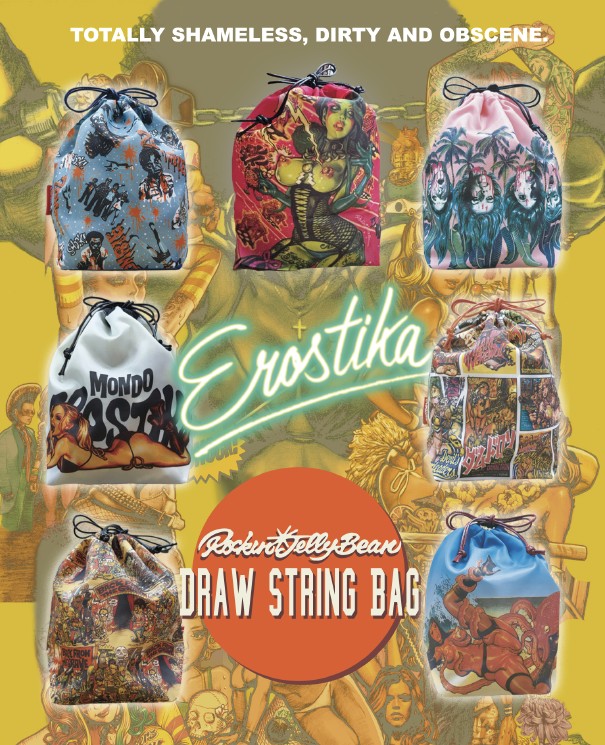RJB 圖像束口袋 - 隨機單抽 - Rockin' Jelly Bean Printed drawstring bag - Assortment