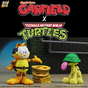 忍者龜 X 加菲貓 7吋可動公仔 - Garfield x Teenage Mutant Ninja Turtles - Garfello and Sidekick Odie 2pk
