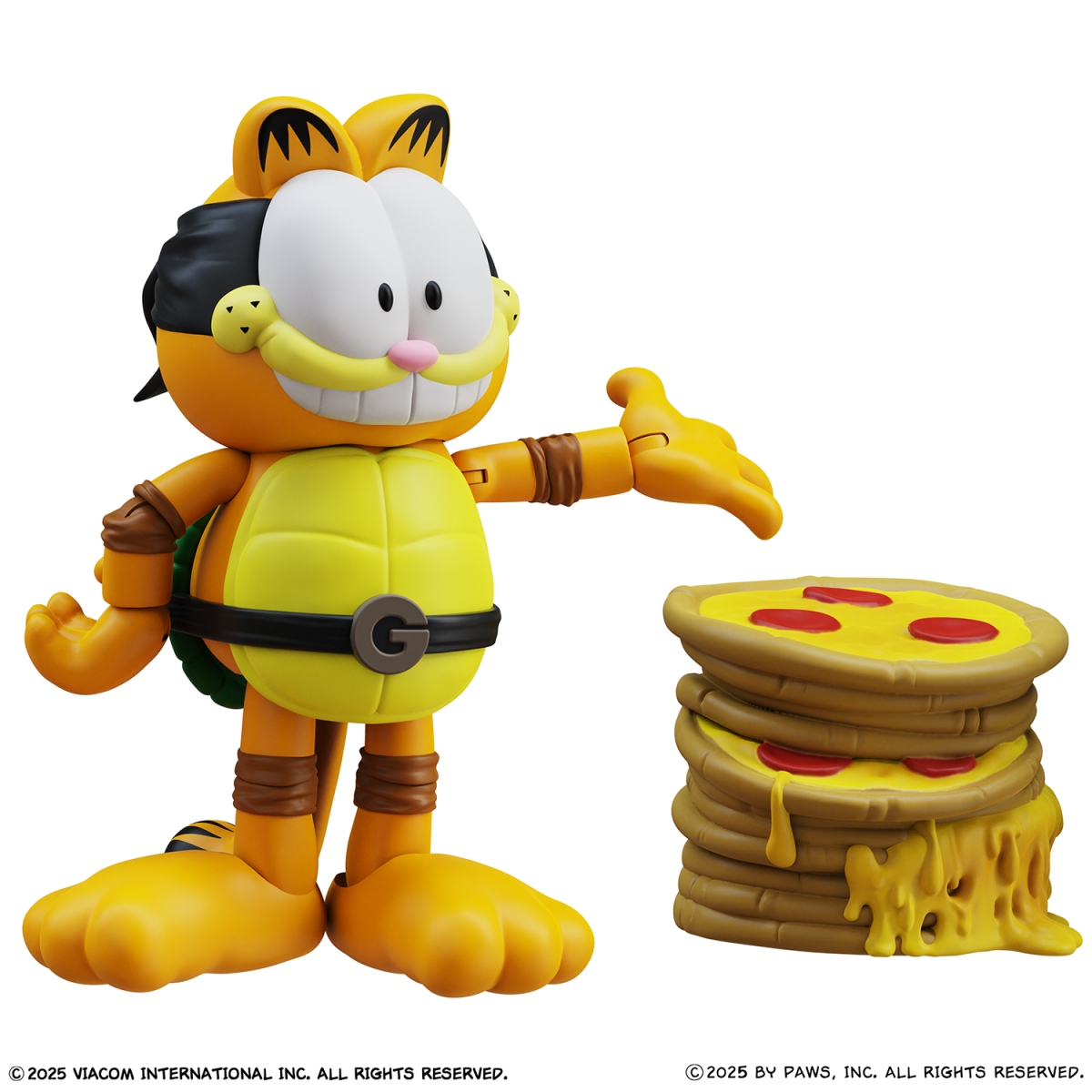 忍者龜 X 加菲貓 7吋可動公仔 - Garfield x Teenage Mutant Ninja Turtles - Garfello and Sidekick Odie 2pk