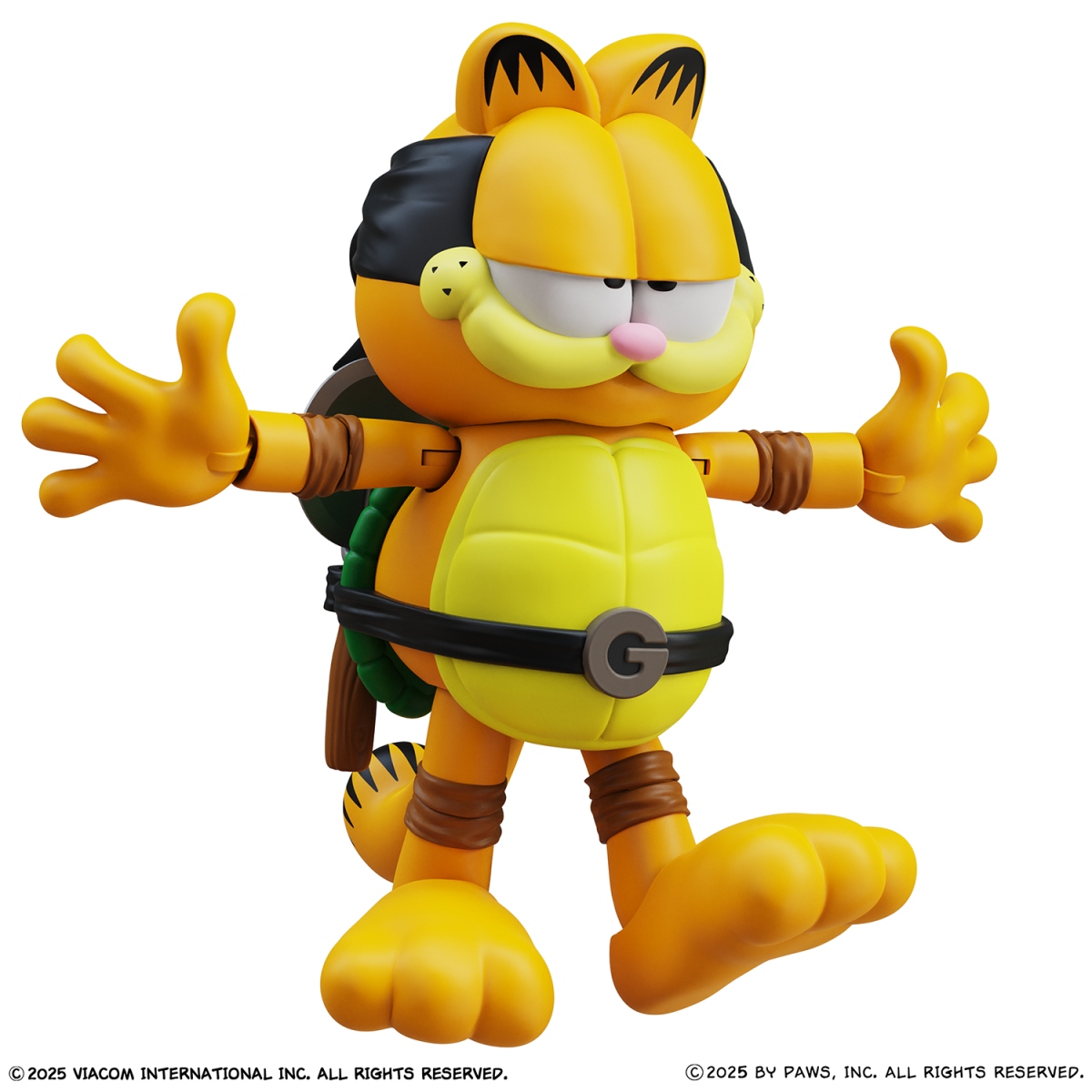 忍者龜 X 加菲貓 7吋可動公仔 - Garfield x Teenage Mutant Ninja Turtles - Garfello and Sidekick Odie 2pk