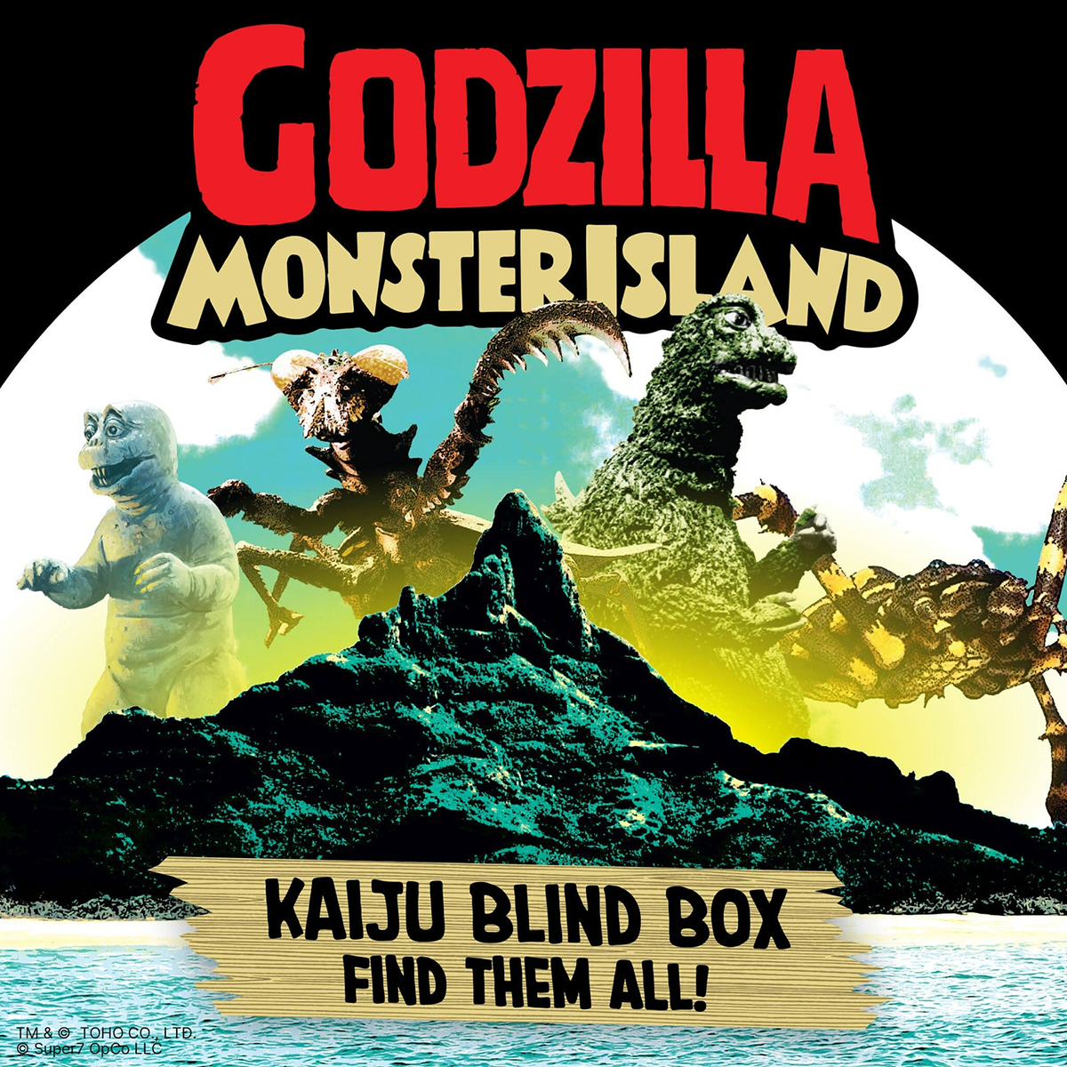 東寶哥吉拉 3.75吋復古人偶 怪獸盒玩系列 W13 - 隨機單抽 - ReAction 3.75" Figure TOHO Godzilla Kaiju Blind Box W13 (Showa Monster Island) - Assortment 