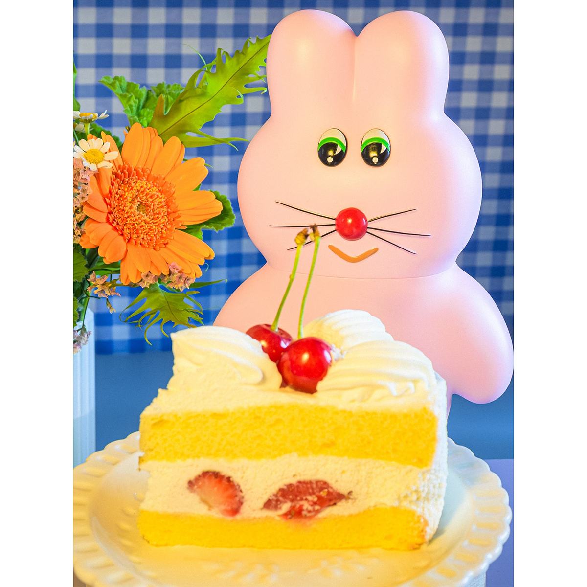 Muunyu PukuPuku 軟膠人偶 - 草莓牛奶 - Kenelephant Muunyu PukuPuku soft vinyl figure - Strawberry Milk