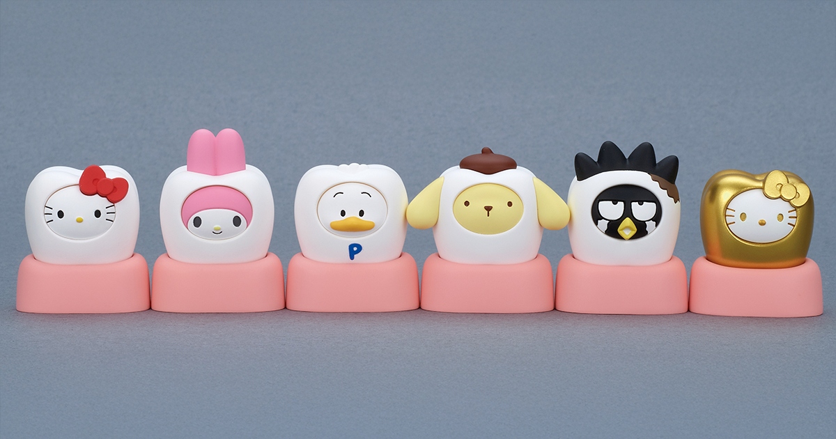 三麗鷗變身 牙齒篇 扭蛋系列 - 隨機單扭  - Sanrio Characters Let's Become Teeth Together gacha series - assortment