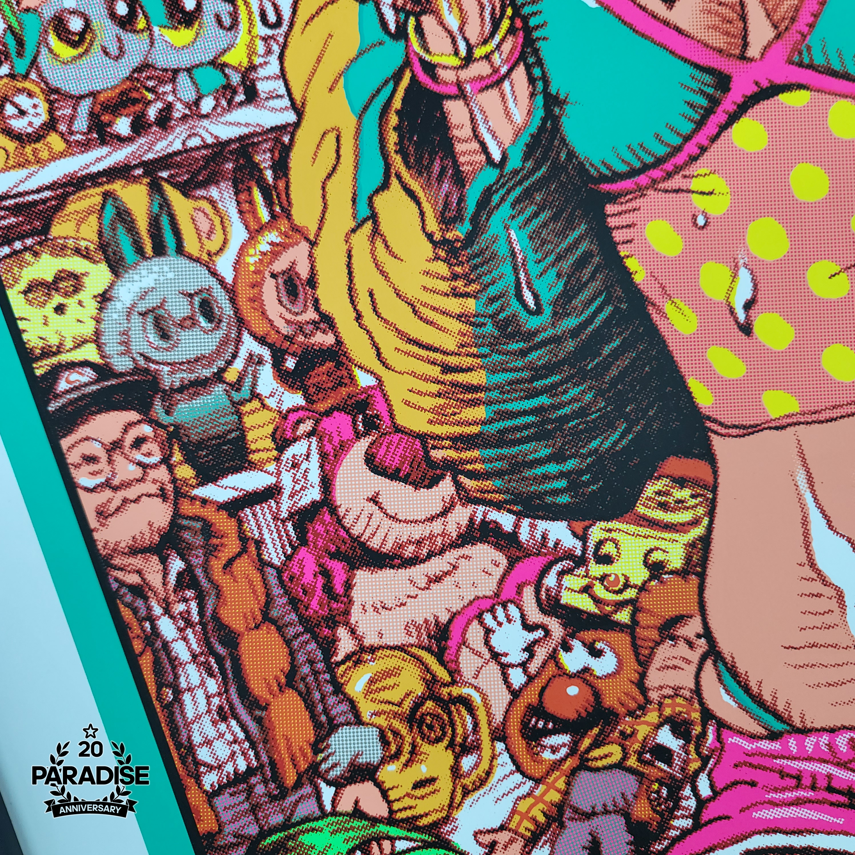 RJB 絹印海報 - Paradise 20 Anniversary 1次色 - Rockin' Jelly Bean Silkscreen Print Poster - Paradise 20 Anniversary 1st