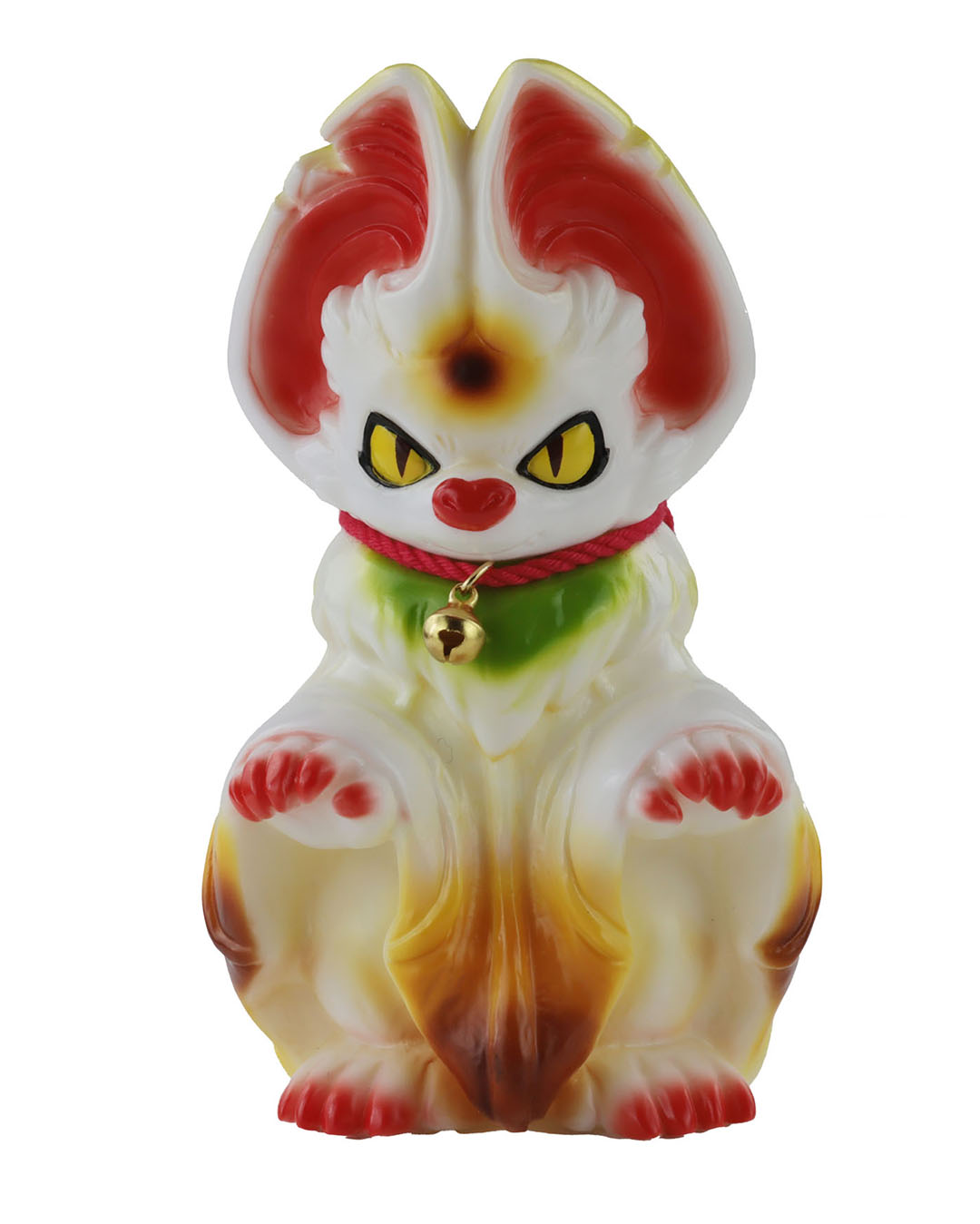 Yoyo Yeung 軟膠玩偶 - 蝙蝠怪獸 招財貓配色 - Fewmany Yoyo Yeung Studio Sofubi (Soft Vinyl Figure) - Yogira Lucky Cat