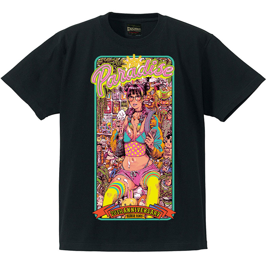 RJB 短袖T恤 - Paradise 20周年 - 黑色款 - Rockin' Jelly Bean Paradise 20 Anniversary T-shirt - Black