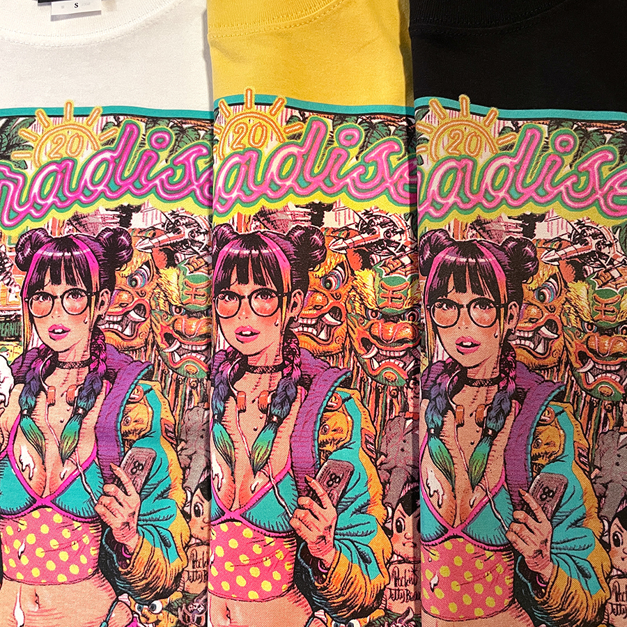 RJB 短袖T恤 - Paradise 20周年 - 黑色款 - Rockin' Jelly Bean Paradise 20 Anniversary T-shirt - Black