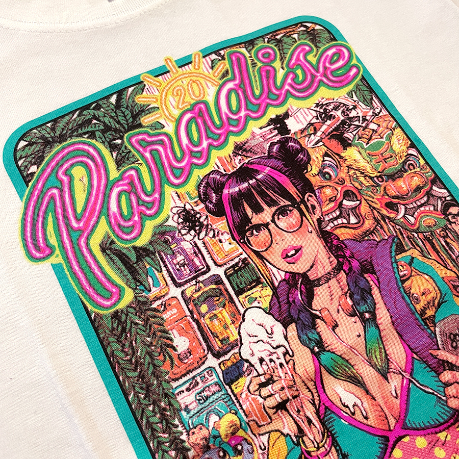 RJB 短袖T恤 - Paradise 20周年 - 黑色款 - Rockin' Jelly Bean Paradise 20 Anniversary T-shirt - Black
