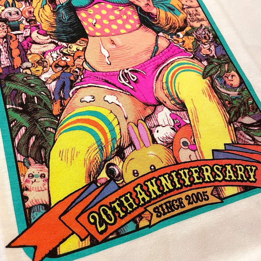 RJB 短袖T恤 - Paradise 20周年 - 黑色款 - Rockin' Jelly Bean Paradise 20 Anniversary T-shirt - Black