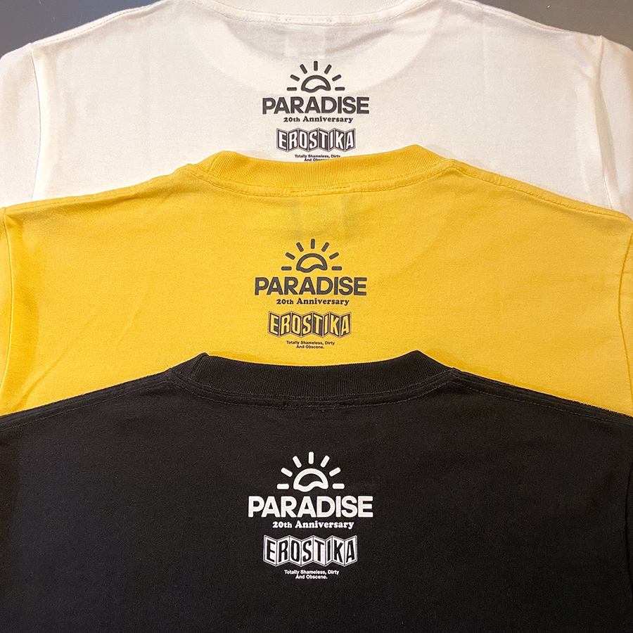 RJB 短袖T恤 - Paradise 20周年 - 白色款 - Rockin' Jelly Bean Paradise 20 Anniversary T-shirt - White