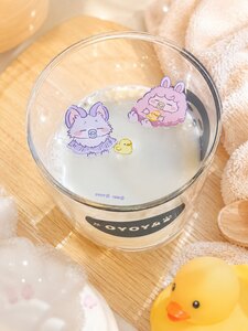 "叭叭噗噗"LuckyDayCraft & YoyoYeungStudio 聯展 - 水中寶寶 壓克力杯蓋