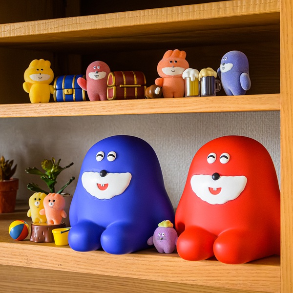 Pokkoshi 軟膠存錢筒 - Mushishi (藍色款) - Kenelephant Pokkoshi Sofvi Bank - Mushishi (Blue)