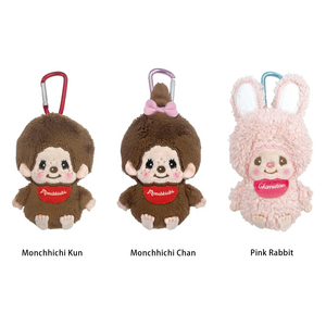 蒙奇奇布偶掛飾 - 男孩/女孩/粉色兔子 - Monchhichi Mini Mascot Bag - Monchhichi Kun/Monchhichi Chan/Pink Rabbit
