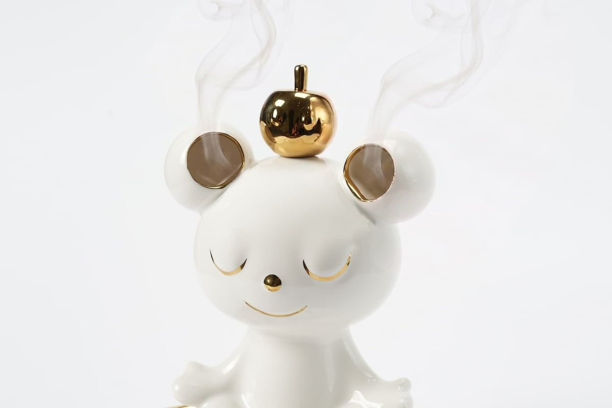 陳威廷 - 金蘋香香 蘋果熊線香座 - Chen Wei Ting - Apple Bear Incense Burner