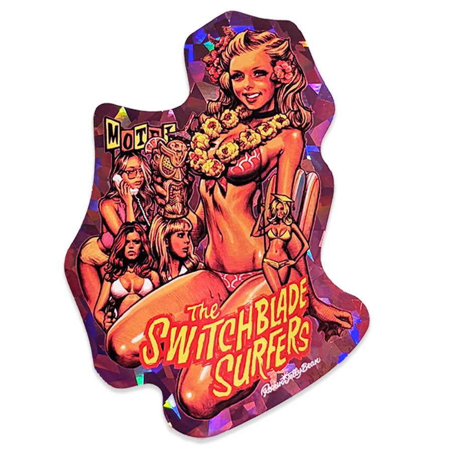 RJB 貼紙 - 透明 / 炫彩 款 - Rockin' Jelly Bean Sticker - Switch Blade Surfers - Clear / Noise