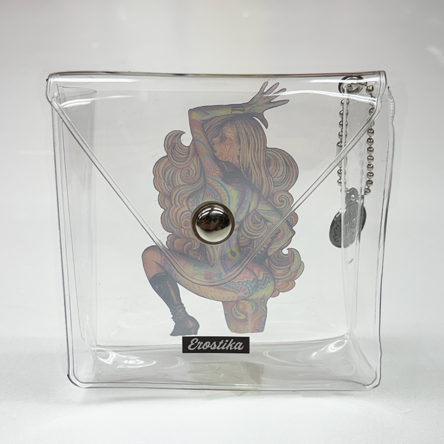 RJB PVC錢包 方款 - DEVIL'S HOUSE WIVES Pt.3 / PSYCHEDELIC GIRL - Rockin'Jelly Bean Clear PVC Pouch - DEVIL'S HOUSE WIVES Pt.3 / PSYCHEDELIC GIRL