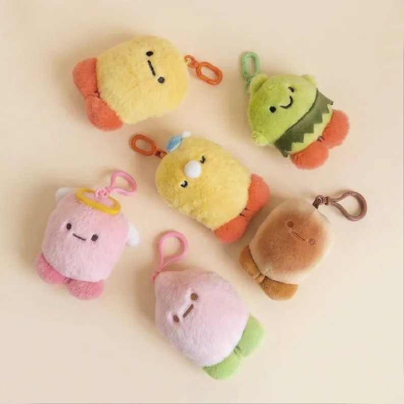 "CRUNCHY DREAM" CrazyEyes × Hanomanga 聯展 - 毛絨娃娃- 原味炸蝦/桃子炸蝦/天使炸蝦/鬆餅炸蝦 by CrazyEyes