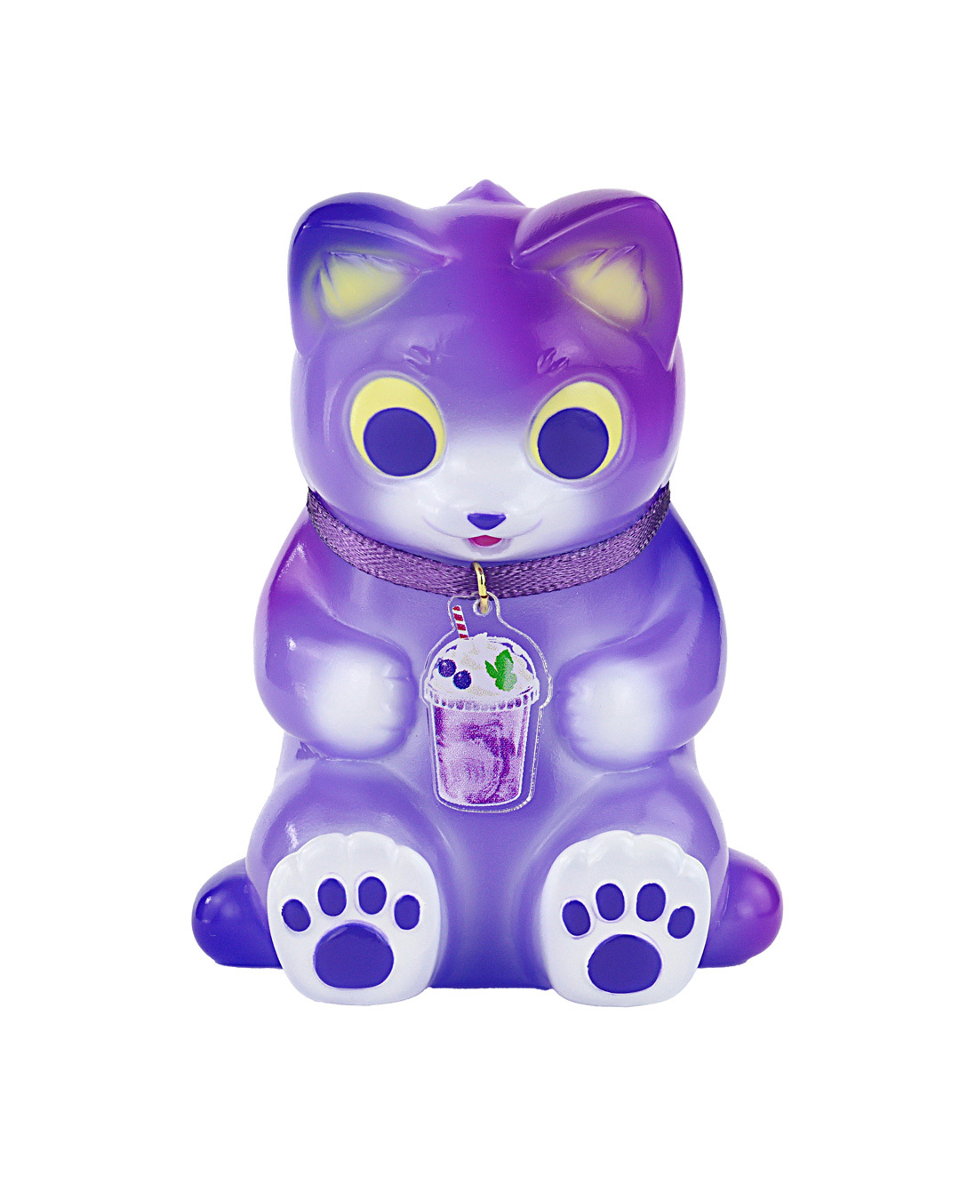 小夏屋 軟膠玩偶 - 坐姿貓吉拉 藍莓 - Fewmany Konatsuya Sofubi (Soft Vinyl Figure) - Sitting Negora Blueberry
