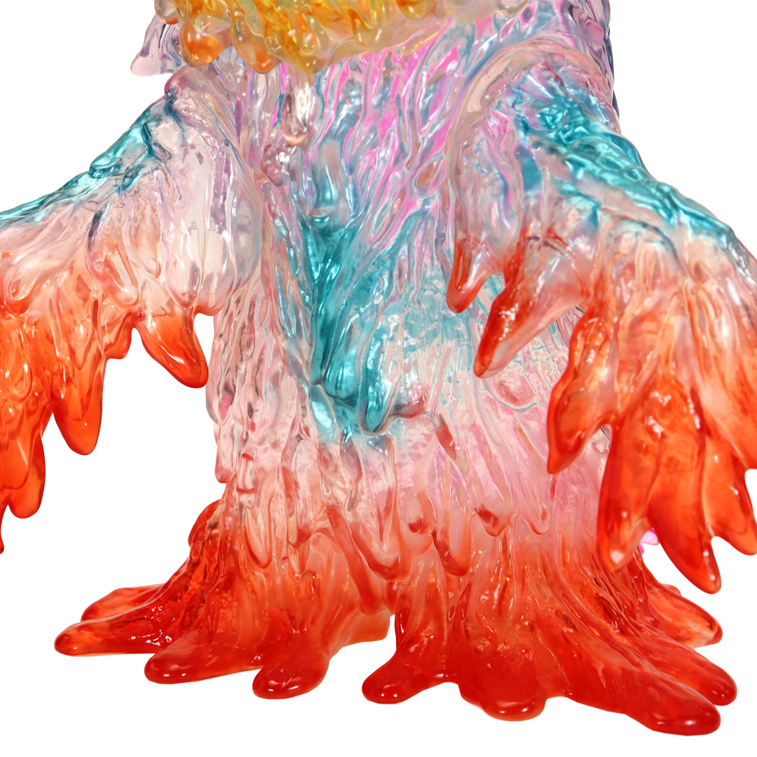 CCP 大尺寸復古軟膠系列 - 黑多拉 迷幻透明版 - BIG Retro Sofubi Series - Hedora Psychedelic Clear ver.