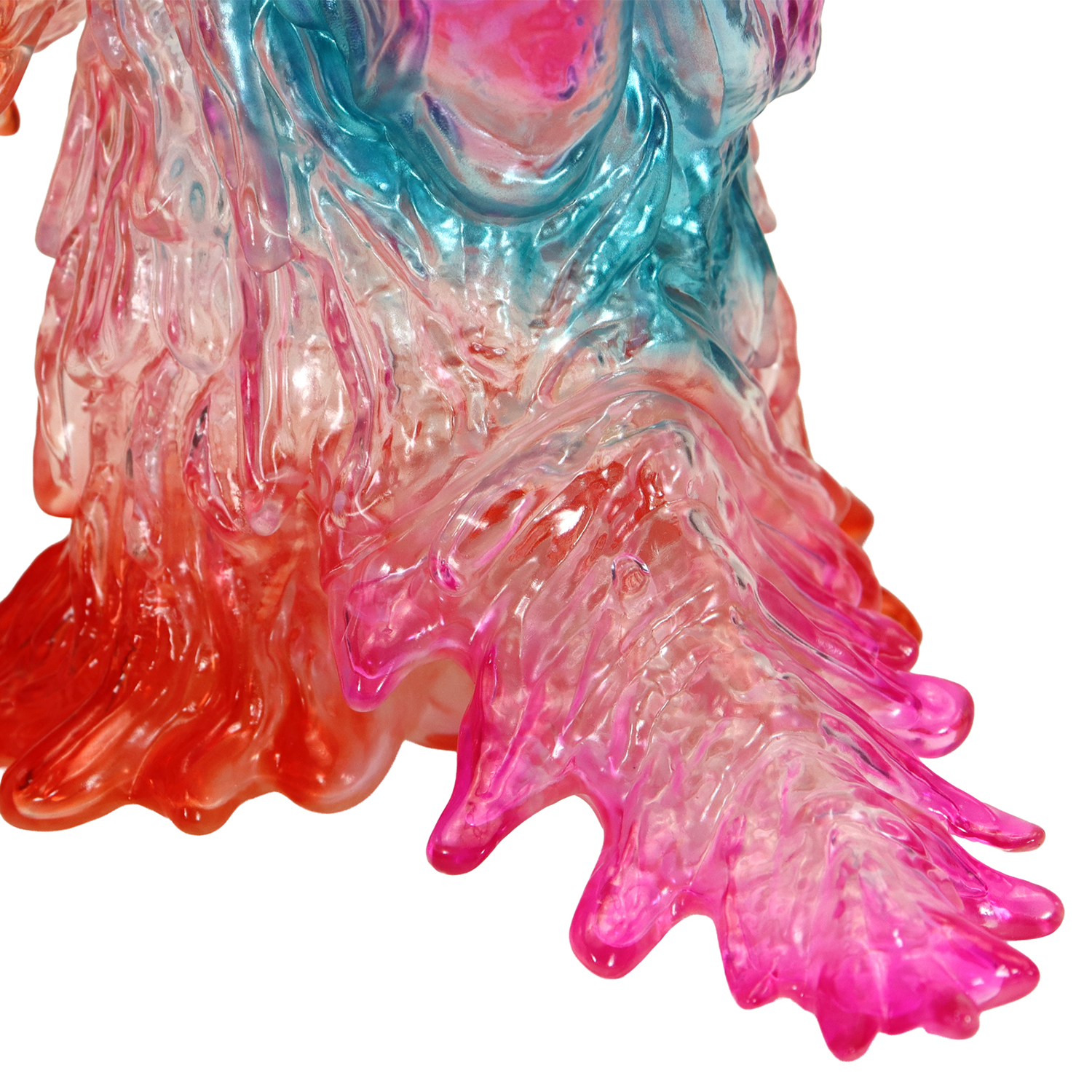CCP 大尺寸復古軟膠系列 - 黑多拉 迷幻透明版 - BIG Retro Sofubi Series - Hedora Psychedelic Clear ver.
