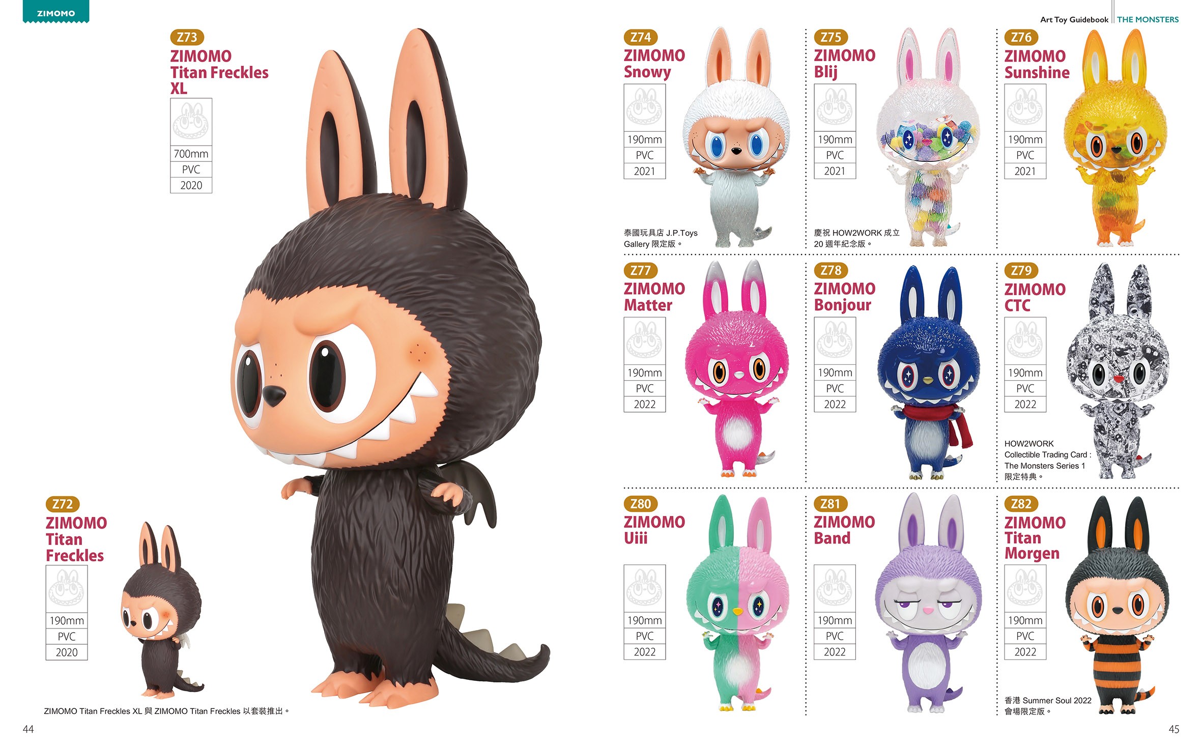 THE MONSTERS 精靈圖鑑 - THE MONSTERS - Art Toy Guidebook