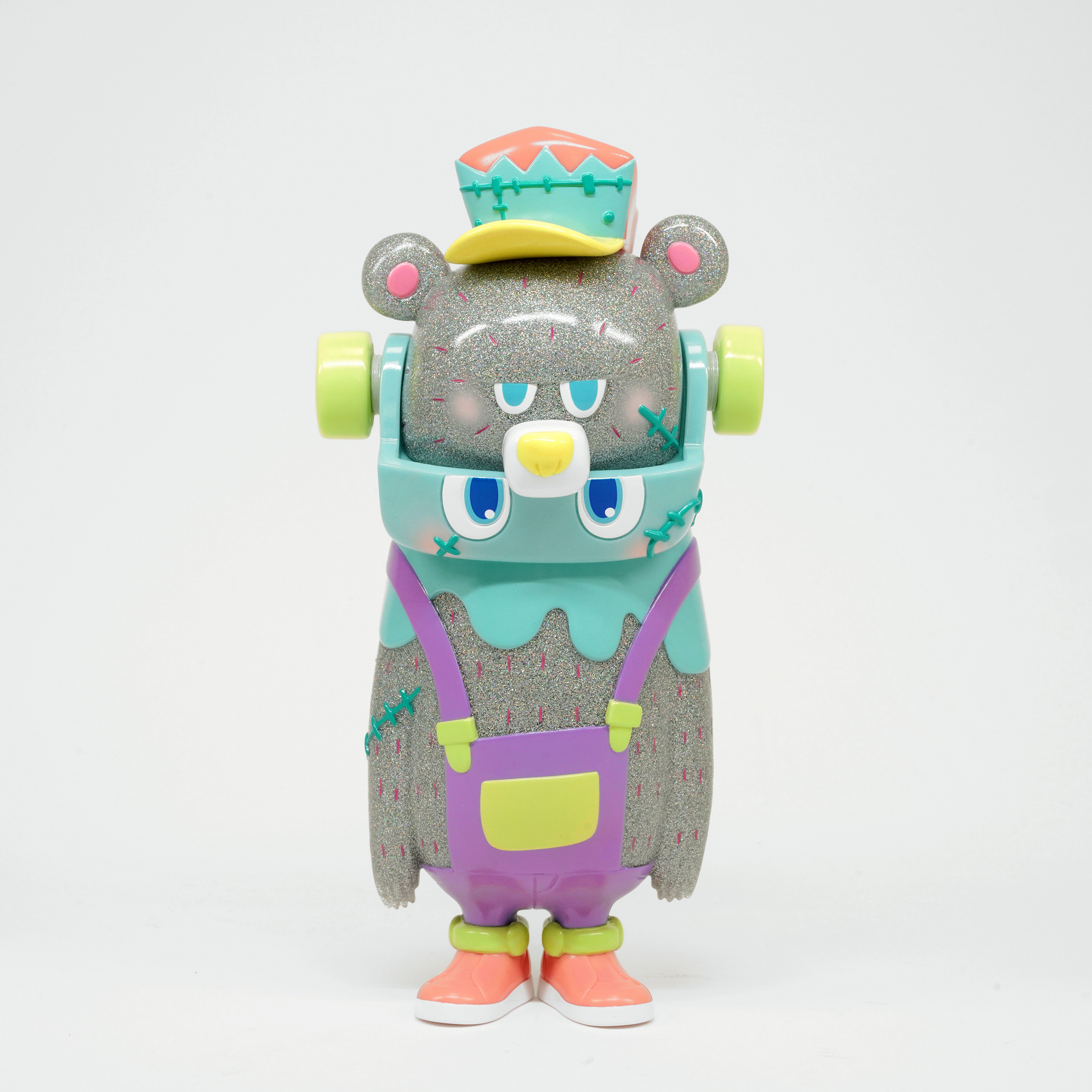 小川耕平 X Foon Wong - BG Bear X Frankenskid 銀粉配色 - HOW2WORK X Kohei Ogawa X Foon Wong - BG Bear X Frankenskid